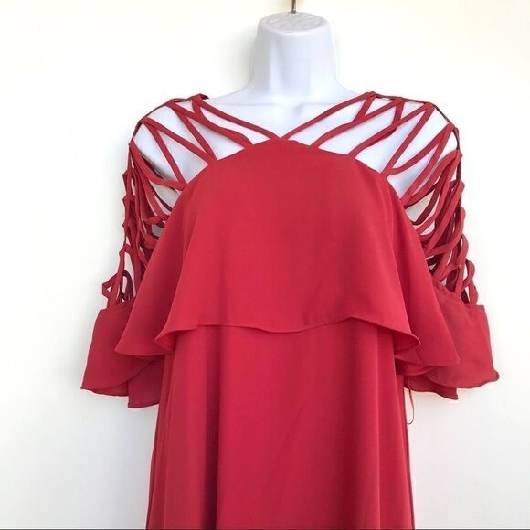 NWT Gianni Bini Marina Dress Spiced Red size S - Picture 5 of 11